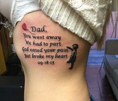 Dad Daughter Tattoo, Dad Memorial Tattoo, 21 Tattoo