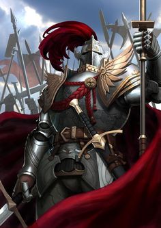 Crusader Knight, Dungeons And Dragons Art, Wow Art