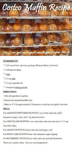 a menu for a bakery with donuts and other pastries on display in plastic containers