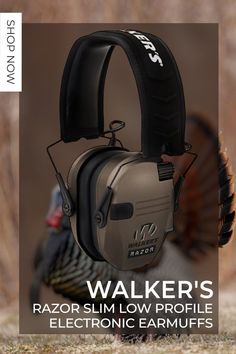 Pictured the Walker's Razor Slim Low Profile Electronic Earmuffs Fishing Techniques, Turkey Hunting, Hunting Gifts, Hunting Boots, Adventure Gear