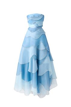 Women's Leonard Layered Straight Across Neck Organza Ankle Length Dress XS/S/M/L/XL Blue/Pink MEAN BLVD Blue Fashion Dress, Blue Dress For Women, All Blue Outfit, Neck Ideas, Cute Blue Dress, Organza Material, Dress With Scarf, Happy Clothes, Fancy Dress Outfits