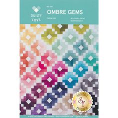 an image of ombre gems quilt pattern