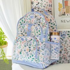 Gear up for school days and adventures of all kinds with our top-quality backpack. Made of water-resistant polyester crafted from recycled plastic bottles and with plenty of compartments, this accessory totes your laptop, books and more wherever you go. Plus, our coordinating water bottle helps you stay cool and hydrated in style! THIS SET INCLUDES 1 Large or XL backpack and 1 slim water bottle. Large Backpack DETAILS YOU'LL APPRECIATE Shell is made of rugged, water-resistant 600-denier, 100% recycled polyester. The large backpack features 4 roomy exterior pockets and 1 laptop pocket. The large backpack includes a cell phone holder and a front zipper pocket on the bottom compartment. Includes a D-rings placed in the front; to hold your keys, water bottle or lunch bag. KEY PRODUCT POINTS Ad Cream Backpack, Dorm Wishlist, Slim Water Bottle, Preppy Backpack, High School Backpack, Winter Park Florida, Backpack For Teens, Cold Pack, Best Build