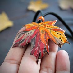 Woodland Necklace/Maple Leaf Necklace Earrings/Canada symbol | Etsy Maple Leaf Necklace, Enameling Jewelry, Fall Necklace, Cloisonne Enamel Jewelry, Enamel Jewellery, Cloisonne Jewelry, Dreadlock Accessories, Foxes Necklace, Autumn Necklace