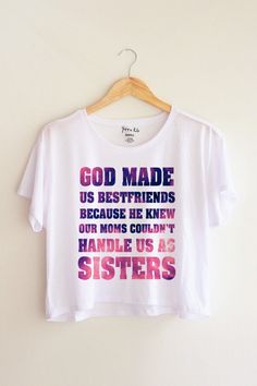 God Made Us Best Friend :) 4 u hanna gook luck with the last kemo treatment !!!!!!!!!!!!!!!!!!!!!!!!!!!!!!!!!!! Best Friend Trio, Friend Trio, Bestie Outfits, Bff Outfits, Best Friend Shirts, Friends Tshirt