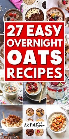 Revamp your breakfast routine with our collection of Overnight Oats Recipes. These breakfast recipes offer a variety of delicious and healthy breakfast ideas to choose from. Whether you're looking to jumpstart your day with overnight oats for weight loss, indulge in the rich flavors of chocolate oatmeal, fuel up with protein oatmeal, or enjoy no yogurt oatmeal, we have you covered. For those watching their calorie intake, our low calorie breakfast options are the perfect choice. Best Overnight Oats, Banana Oatmeal Bars, Yogurt Oatmeal, Quick And Healthy Breakfast, Easy And Healthy Breakfast, Oat Milk Recipe