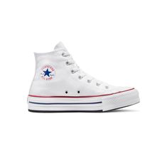 Kids stand tall and stand out in these courtside-favorite platforms. Converse Chuck Taylor All Star Eva Lift Canvas Platform For Kids In White, Size 3.5Y White Converse Not Platform, Cute Converse High Tops, White Heart Converse, All White Converse Outfit, Cute Platform Converse, Cute White Converse, Outfits With White Converse, Converse Decorated, Platforms Converse