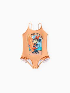 * Soft and comfy
* Include: 1*Swimmingsuit
* Material:82% polyester, 18% spandex
* Imported
* Officially Licensed Disney Merchandise Sibling Outfits, Disney Merchandise, Mickey And Friends, Matching Outfits, Disney Mickey, Polyester Spandex, Toddler Girl, Spandex, Disney