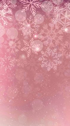 snowflakes on a pink and purple background