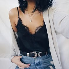 Lace Cami, Fall Fashion Trends, Luxe Fashion, Look Cool, Daily Fashion