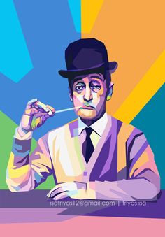 wpap- actor - italian Wpap Pop Art, Columbus Day, Art Portrait, Caricatures, 1 Day, Columbus, Drawings