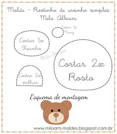 the instructions for making a teddy bear mask with spanish writing on it and an image of a