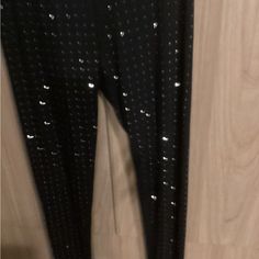 New Vocal All Over Both Sides Rhinestone Leggings. Full Length . Black Top To Bottom Rhinestones. Stretch Lycra. Black Embellished Bottoms For Party Season, Embellished Black Pants For Party, Embellished Black Bottoms For Night Out, Black Embellished Pants For Party, Glamorous Black Bottoms With Rhinestones, Elegant Black Leggings For Party, Elegant Black Party Leggings, Glamorous Black Leggings For Party, Embellished Black Party Pants