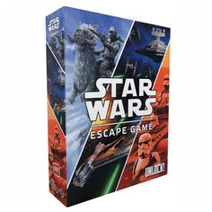 the star wars escape game is on display in a box with an image of darth vader and other characters