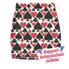 Super stretchy and durable polyester mini skirt. Vibrant, high-quality sublimation print across the front and back. Size range XXS-2XL. Spades, Hearts, Diamonds and Clubs in a bold pattern make these products perfect for the casino - Great gift idea! Skirts For Sale, Pattern Making, Sublimation Printing, Casino, Mini Skirt, Multi Color, Mini Skirts, Great Gifts, Diamonds