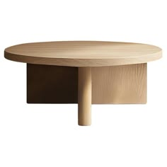 a round wooden table with two legs on the top and one leg in the middle