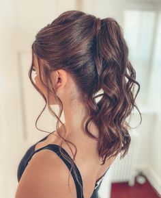 Homecoming Ponytail Hairstyles Short Hair, Short Ponytail Wedding Hair, Elegant Ponytail Hairstyles Short Hair, Hoco Ponytails Brown Hair, High Updo Wedding Medium Length Hair, Updos For Medium Length Hair Prom Ponytail, Wedding Ponytail Hairstyles Medium Hair, Formal Low Ponytail Short Hair, Simple Bridesmaid Hair Ponytail