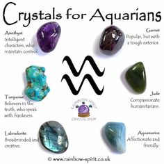 Aquarius Birthstone, Star Signs Aquarius, Spiritual Crystals, Crystal Therapy, Birthstone Colors, Crystal Healing Stones, Crystal Meanings, Crystal Set