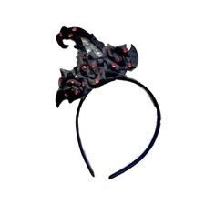 Brand New Halloween Witch Headband With Red Jewels Themed Black Costume Accessories For Carnival, Spooky Adjustable Halloween Costume Accessories, Halloween Light-up Black Costume Accessories, Spooky Black Costume Accessories For Party, Red Headband For Halloween Party, Red Halloween Party Headband, Black Light-up Costume Accessories For Halloween, Halloween Light-up Costume Accessories, Adjustable Fun Halloween Costume Accessories