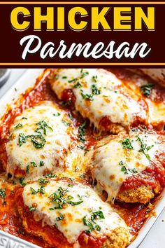 This chicken parmesan recipe features crispy, golden-fried chicken cutlets smothered in rich marinara sauce and topped with gooey mozzarella cheese. Recipe For Chicken Parmesan, Best Chicken Parmesan, Parmesan Casserole, Chicken Parmesan Recipe, Budget Makeover, Chicken Parmesan Casserole, Chicken Parmigiana, Dust Bunnies, Grocery Budget