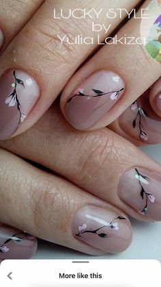 Spring Floral Nail Designs, Nagel Art, Cherry Blossom Nails, New Nail Designs, Pretty Nail Art, Gel Nail Designs, Beautiful Nail Art, Floral Nails, Summer Nail