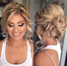 Updo With Layered Hair, Updos Homecoming, Wedding Hair Up, Mother Of The Bride Hair, Long Face Hairstyles, Hair Homecoming, Homecoming Hair