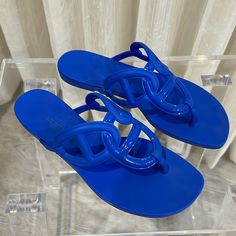 Hermes Blue Jelly Sandals Worn Once At Home To Try On , Comes With Dust Bag And Box Hermes Blue, Hermes Shoes, Jelly Sandals, Try On, Women's Shoes Sandals, Jelly, Shoes Sandals, Dust Bag, Color Blue