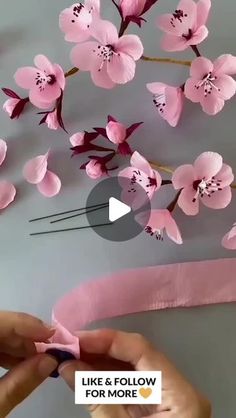 J S Gupta on Instagram: "How to make Apple flowers? 

Hey you all... How are you? Sharing again a small tutorial to create beautiful flowers. So, what are you waiting for? Watch this reel...save it and try making some for yourself or your loved ones. Have a wonderful weekend.. 

Don't forget to share your love and thoughts in comments. Like, share and follow for more. And if you like our work, you may support us with small gift by clicking on GIFT tab here. And you can also SUBSCRIBE and become exclusive member to gain exclusive access to some exclusive content and discount offers just for you. 
. 
. 
. 
. 
. 
. 
. 
. 
. 
. 
. 
. 
.
.
.
.
.

.
.
.
.

.

Dm for credit or removal

#trending #trendingcraft #explorepage #jsgupta #artandcraft #diyflowers #craft #trendingreels #craftideas #craft Sakura Flower Paper Craft, Diy Cherry Blossom Flowers Tissue Paper, Paper Blossom Flowers, How To Make Blossom Flowers, How To Make Paper Cherry Blossom Flowers, Diy Sakura Flower, Crepe Paper Cherry Blossoms, Paper Sakura Flower, Cherry Blossom Paper Craft