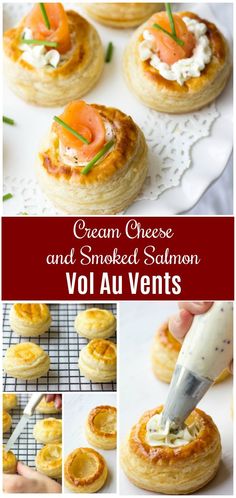 cream cheese and smoked salmon vol au ventts are the perfect appetizer for any occasion