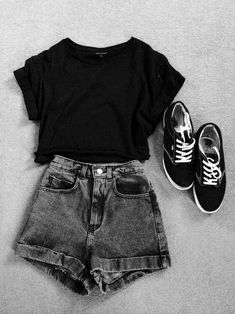 Sporty Summer, Causual Outfits, Tween Outfits, Cute Simple Outfits, Cute Summer Outfits, Girls Fashion Clothes, Teenage Fashion Outfits, Edgy Outfits