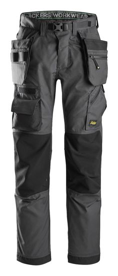 Snickers FlexiWork Floorlayer Trousers - 6923 Snickers Workwear, Man Dress Design, Work Stretches, Work Gear, Vintage Trousers, Ripstop Fabric, Pants Design, Shell Jacket