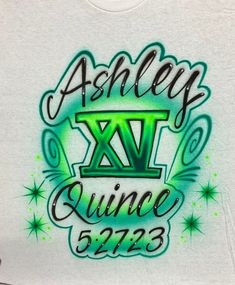 a t - shirt with the words astley xx quince on it