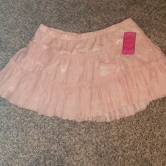 Lace Pink Mini Skirt Xl Beautiful New With Tags Elegant Great For Special Occasions Dress Up Or Down Crop Top Or With Boots Wear Over Leggings Absolutely Stunning Flattering Stretch Pull On Don't Pass Up Mini Pink Skirt, Angel Attire, Princess Couture, Goth Skirts, Tulle Mini Skirt, Pleated Flare Skirt, Mini Skirt Pink, Short Black Skirt, Lace Mini Skirt