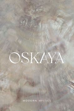 the cover to oskaya's modern mystics, which includes an abstract painting