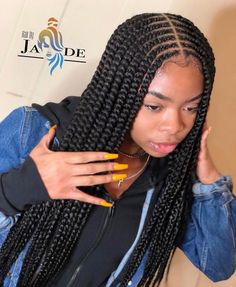 Cornrow Natural Hairstyles 2019: 25 Most African-Inspired - Long Cornrows, African American Braided Hairstyles, Tan Skin Blonde Hair, African American Braids, African Hair Braiding Styles, Feed In Braid, Beautiful Braids