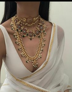 Vintage Indian Jewelry, Neck Pieces Jewelry, Cotton Saree Designs, Asian Jewelry, Fancy Jewellery Designs, Indian Jewellery Design Earrings, Traditional Indian Outfits, Indian Jewellery Design, Indian Jewelry Sets