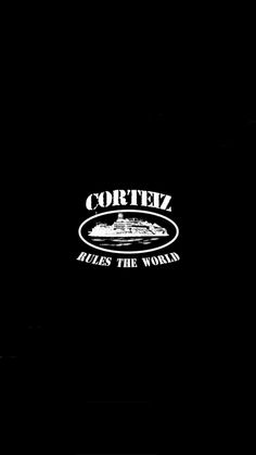 a black background with the words cortenz on it