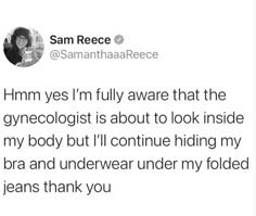 a tweet from sam rece on twitter about the gygeologistist