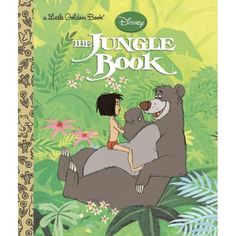 the jungle book is shown with an image of a woman and a bear on it