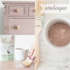 a collage of photos with the words arabesque written in white and pink