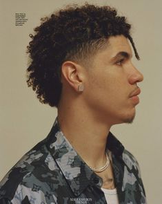 Liangelo Ball Haircut, Modern Mullet Haircut, Mullet Fade, Curly Hair Fade, Burst Fade, Mullet Haircut, Hairstyle Names, Modern Mullet, Ball Hairstyles