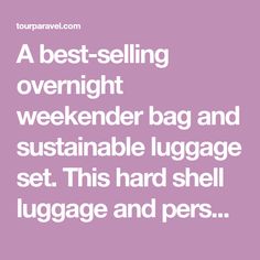 A best-selling overnight weekender bag and sustainable luggage set. This hard shell luggage and personalizable travel bag work perfectly together. Duffle features smart straps that slip over the handles of carry-on luggage. Suitcase set fits in airline overhead compartments. Cd Jewel Case, Travel Prep, Safari Green, First Plane, Hard Shell Luggage, Gym Workout Outfits, Luggage Suitcase, Suitcase Set, Packing Cubes