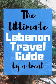 the ultimate lebanon travel guide by a local person with text overlay that reads, the ultimate lebanon travel guide by a local