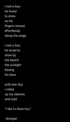 the poem is written in black and white on a black background with an image of a man's face