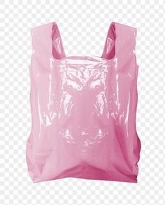 a pink plastic bag on a transparent background