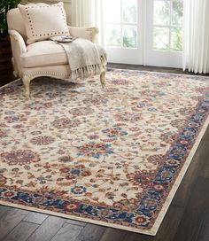 Nourison Lagos RES-04 Rugs | Oriental Area Rugs | Rugs Direct White Rugs, Historical Design, Updated Traditional, Rug Size Guide, Cream Area Rug, Rug Direct, Cream Rug, Classic Rugs, Modern Carpet