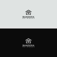 the logo for bandera real estate, which is designed to look like a house