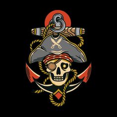 Ed Roth Art, Navy Tattoos, Pirate Room, Skull Pirate, Pirate Art, Pirate Life, Nautical Art