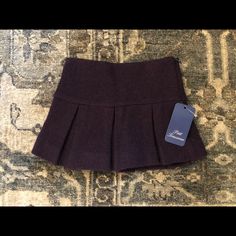 Petit Trousseau Dark Purple Pleated Skirt - Lined & Side Zipper Nwt - Size 5 Winter School Skort With Lined Skirt, Dark Purple Skirt, Purple Pleated Skirt, Skirts Short, Purple Dark, Purple Skirt, Kids Bottoms, Dark Purple, Color Purple