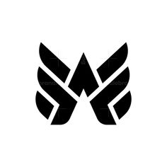 the letter w is made up of two wings